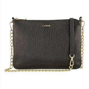 Lodis Emily 5 in 1 convertible leather black bag